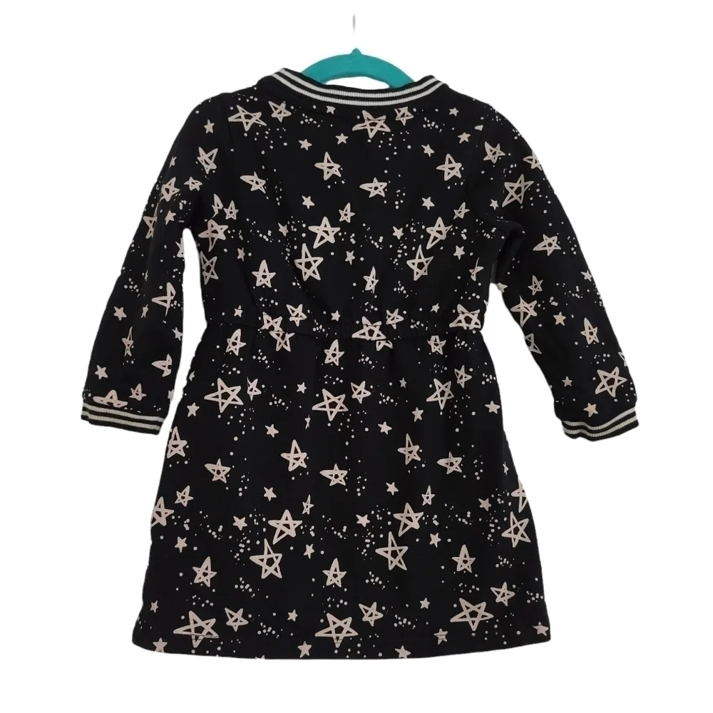 Gymboree Black Star Long Sleeve Skater Dress